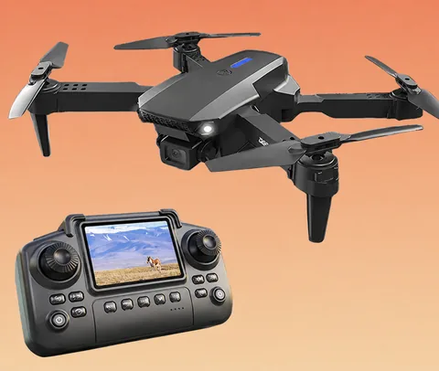 KAILESI E88 foldable drone with its display controller